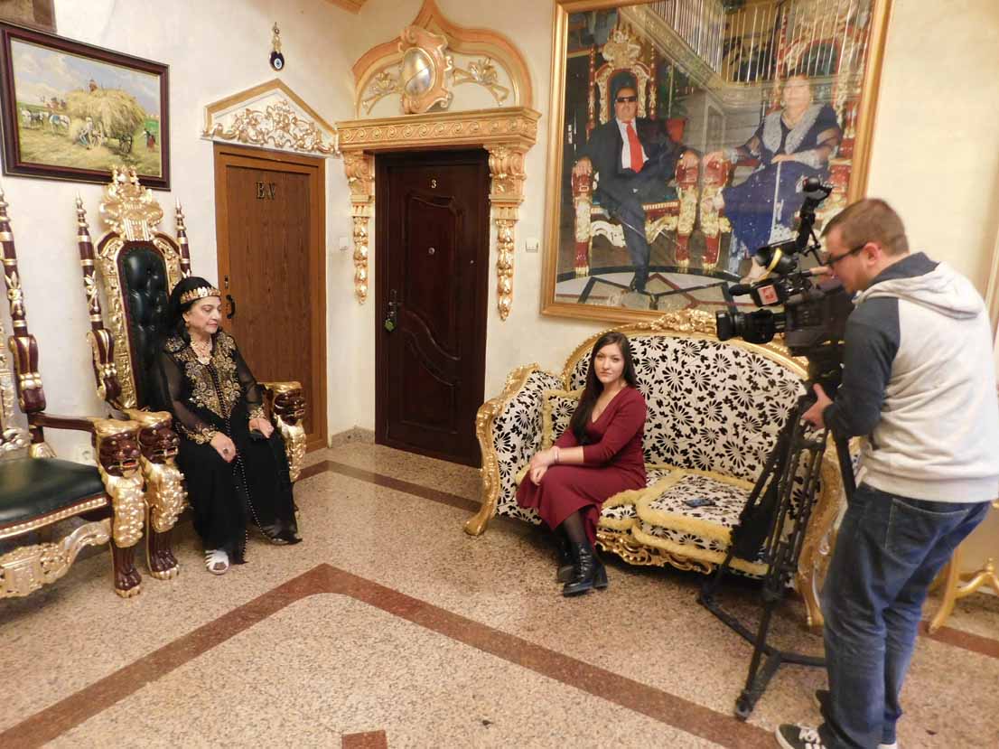 Maria Campina, regina Magiei Albe din Romania da interviu pentru tv Bulgaria